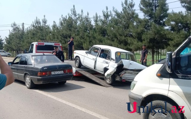 Cəlilabadda yol qəzası olub, xəsarət alanlar var